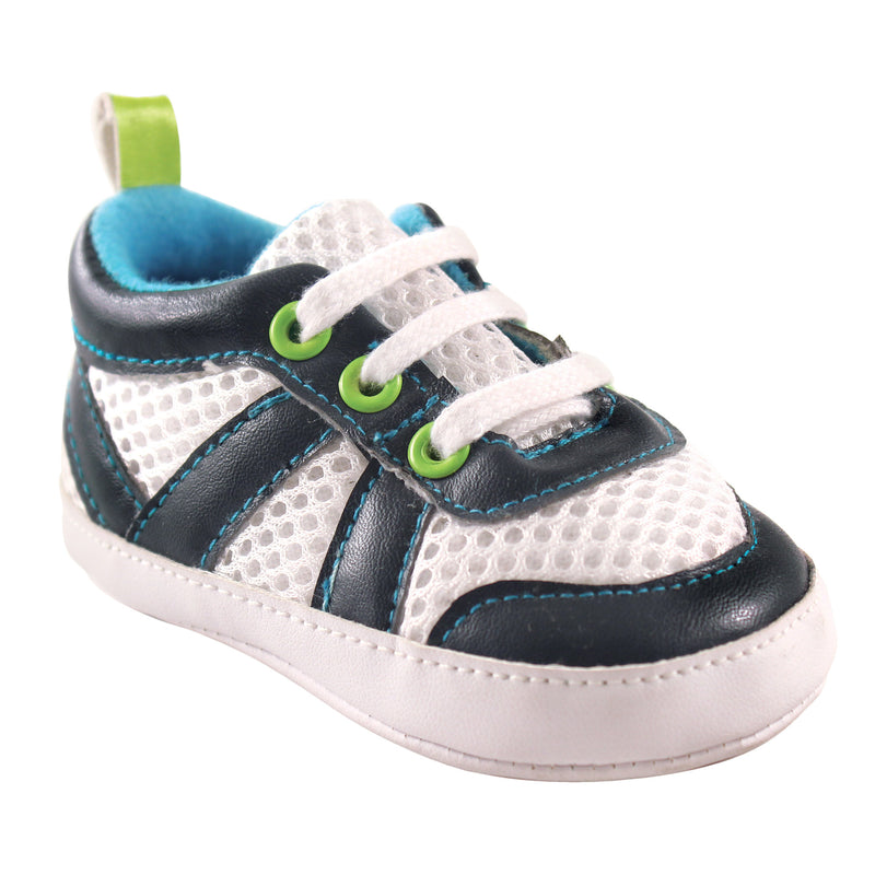 Luvable Friends Crib Shoes, Navy Blue