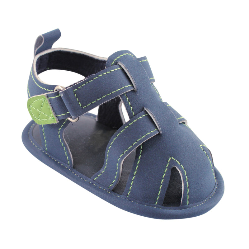 Luvable Friends Crib Shoes, Navy Fisherman