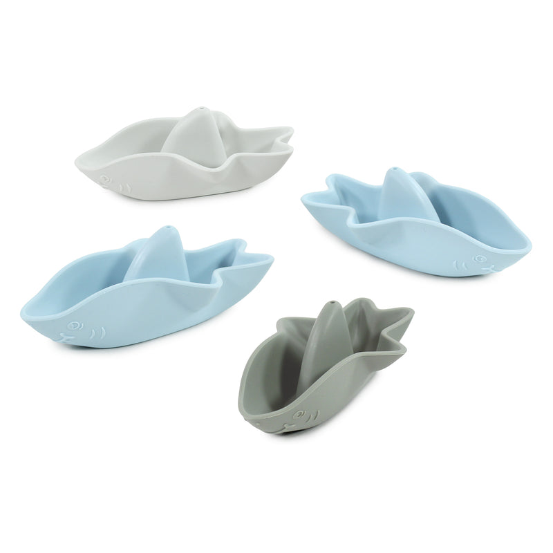 Hudson Baby Silicone Bath Toy 4pk, Shark