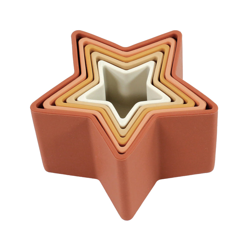 Hudson Baby Silicone Toy Stacking Cups, Star