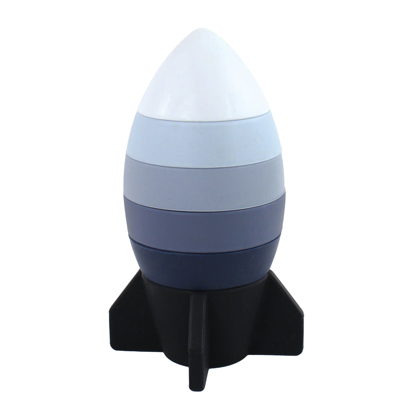 Hudson Baby Silicone Stacking Toy, Rocket