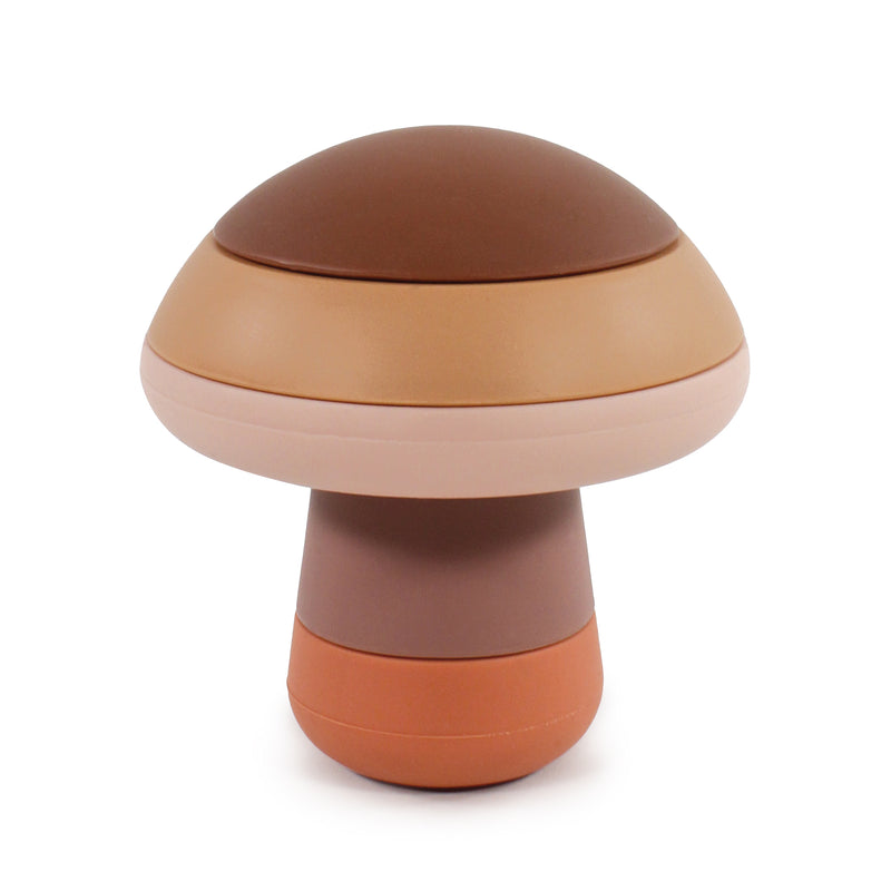 Hudson Baby Silicone Stacking Toy, Mushroom