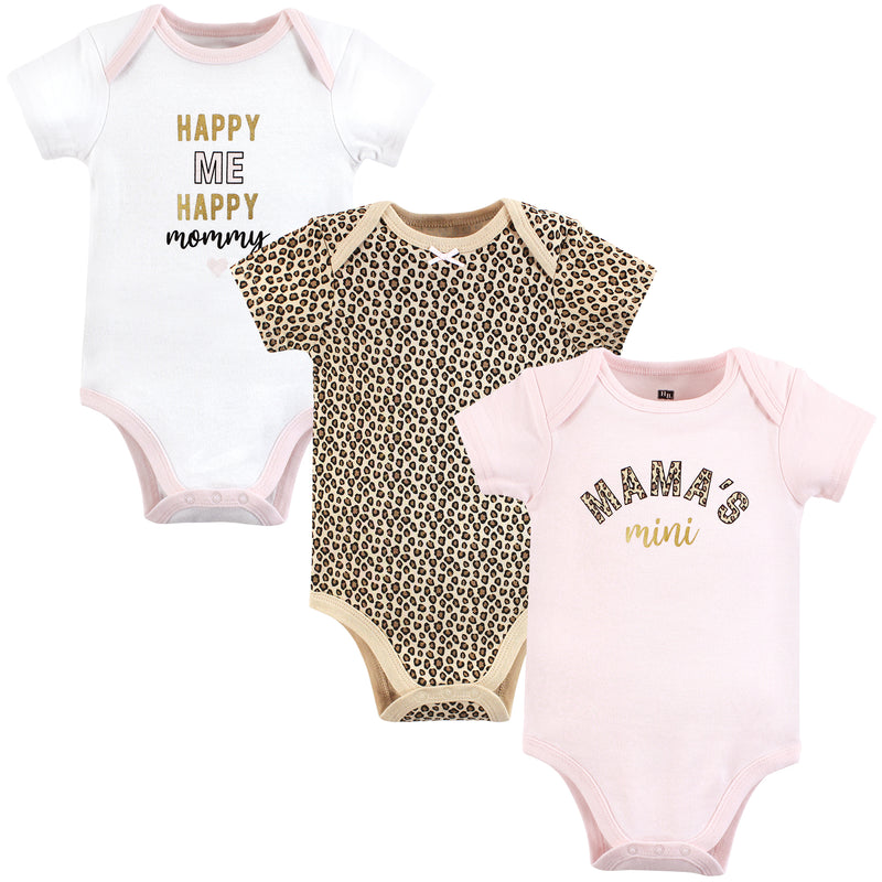 Hudson Baby Cotton Bodysuits, Leopard Mamas Mini