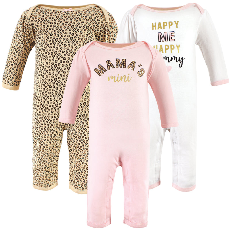 Hudson Baby Cotton Coveralls, Leopard Mamas Mini