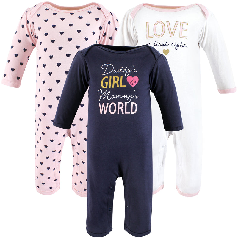 Hudson Baby Cotton Coveralls, Love At First Sight