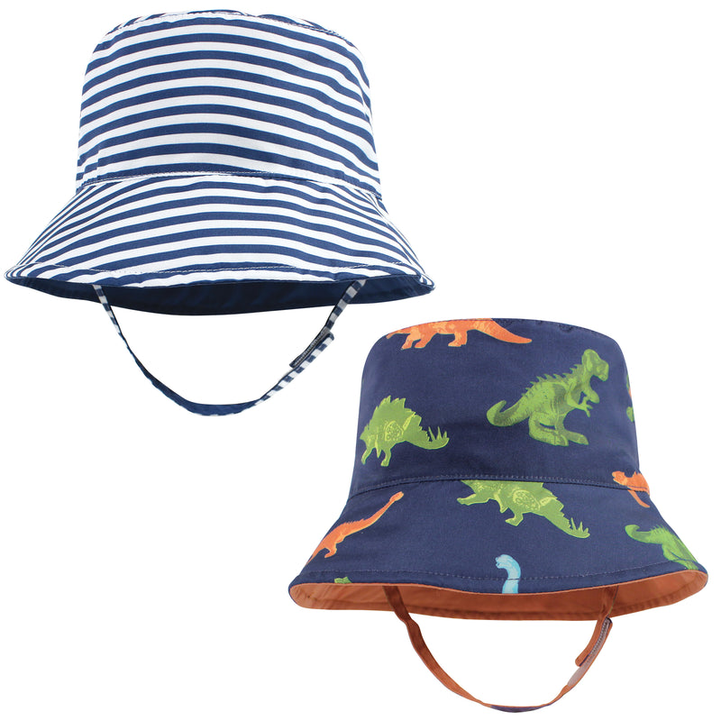 Hudson Baby Sun Protection Hat, Dino Stripe
