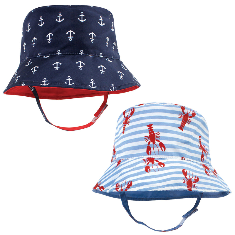 Hudson Baby Sun Protection Hat, Anchor Lobster
