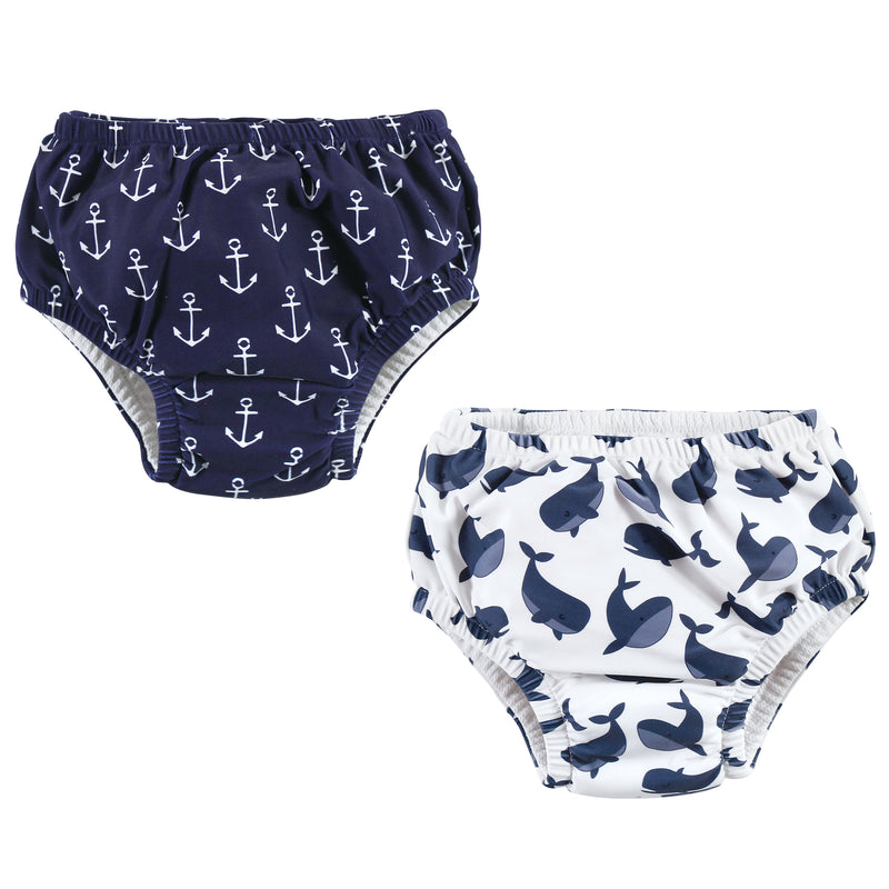 Hudson Baby Swim Diapers, Whale Anchor
