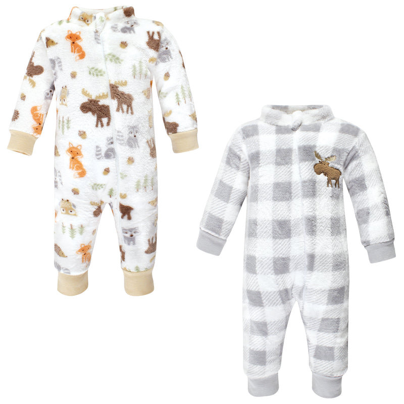 Hudson Baby Fleece Jumpsuits, Coveralls, and Playsuits, Woodland