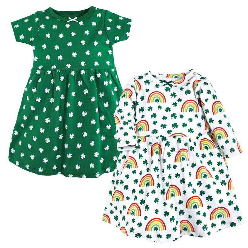 Hudson Baby Cotton Dresses, St Patricks Rainbow