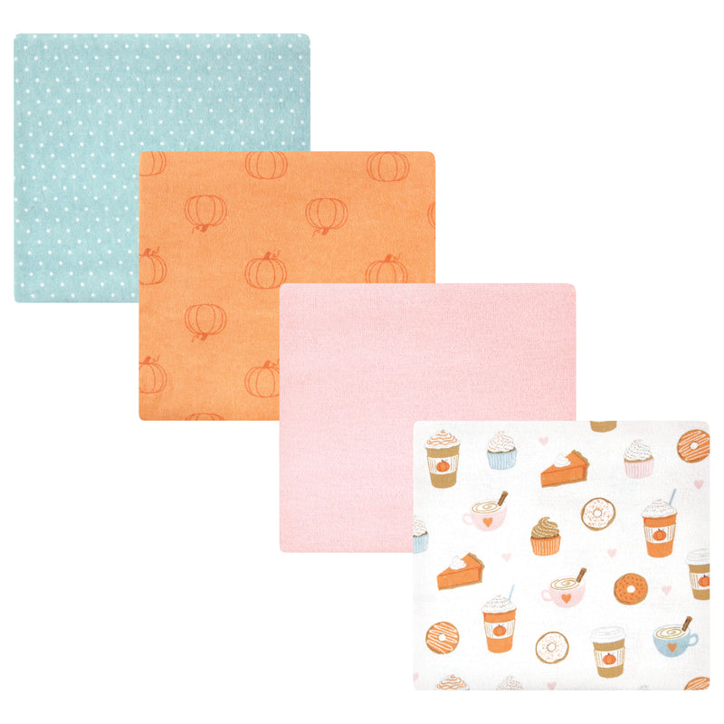 Hudson Baby Cotton Flannel Receiving Blankets, Pumpkin Spice