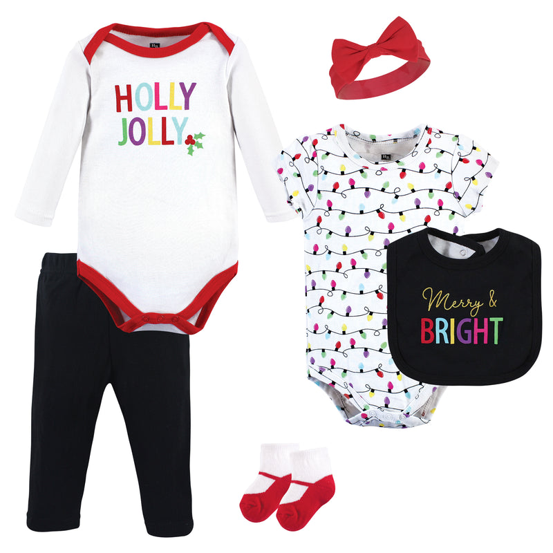 Hudson Baby Cotton Layette Set, Merry and Bright