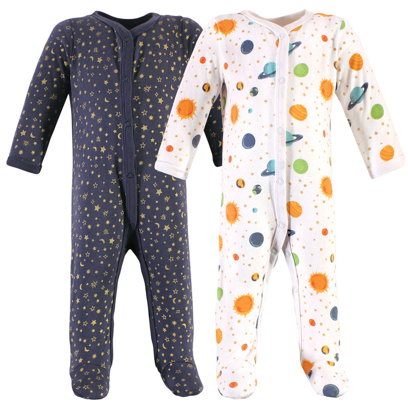 Hudson Baby Cotton Sleep and Play, Space