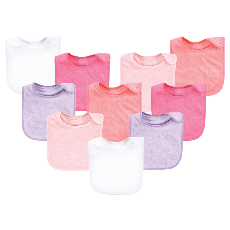 Hudson Baby Rayon from Bamboo Terry Bibs, Pink Lilac