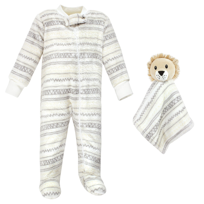 Hudson Baby Flannel Plush Sleep and Play and Security Toy, Aztec Lion