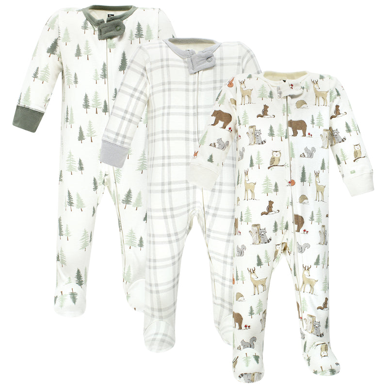 Hudson Baby Cotton Sleep and Play, Forest Animals