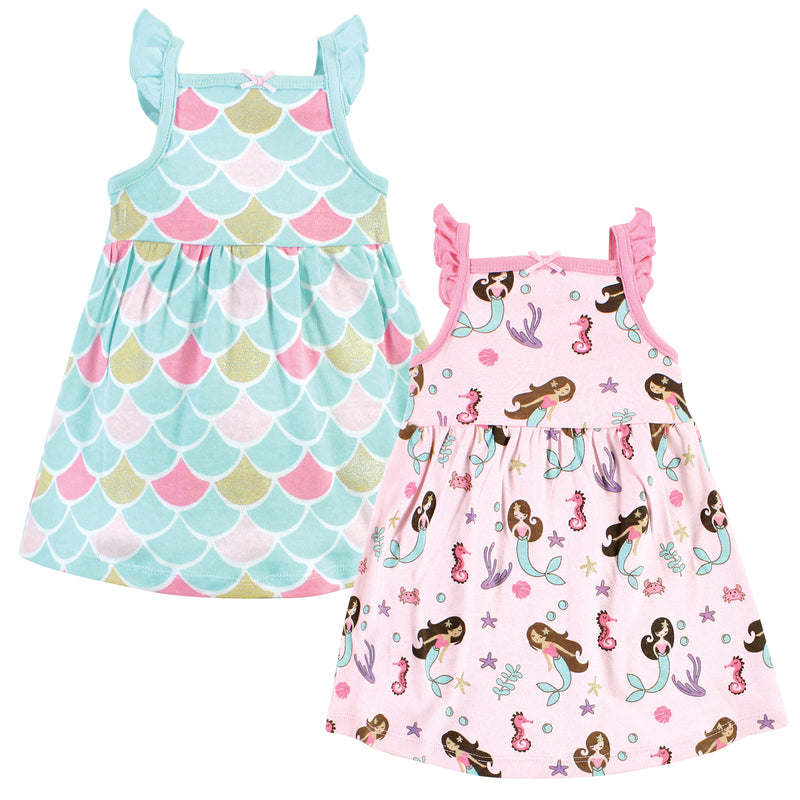 Hudson Baby Cotton Dresses, Mermaid Princess