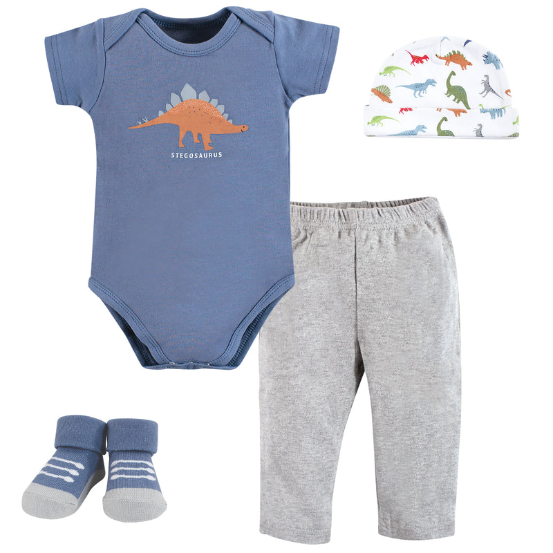 Hudson Baby Layette Boxed Giftset, Dino