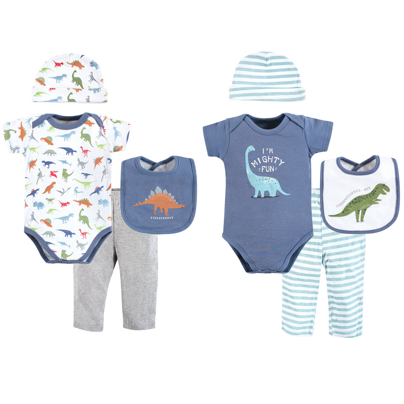 Hudson Baby Layette Boxed Giftset, Boy Dino