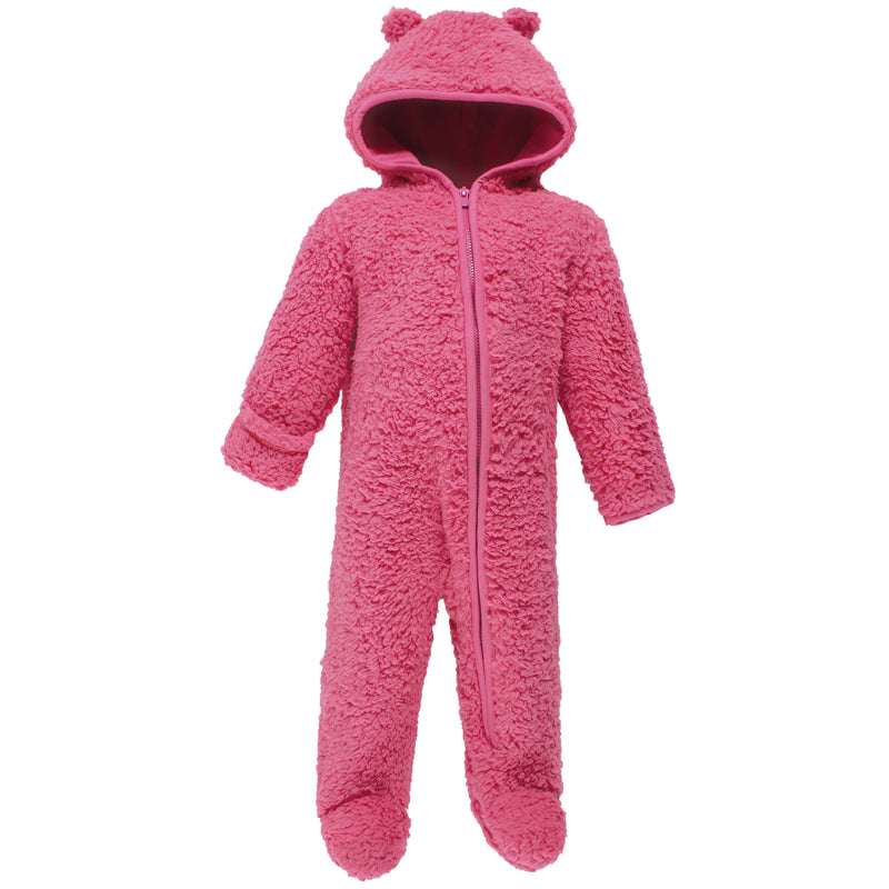 Hudson Baby Fleece Sleep and Play, Dk Pink