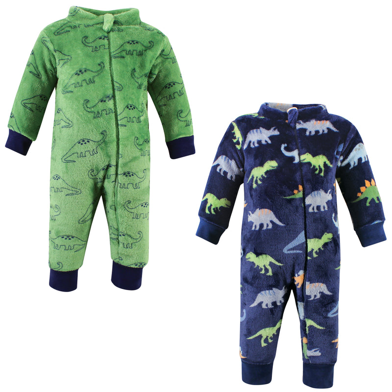 Hudson Baby Plush Jumpsuits, Dinosaurs