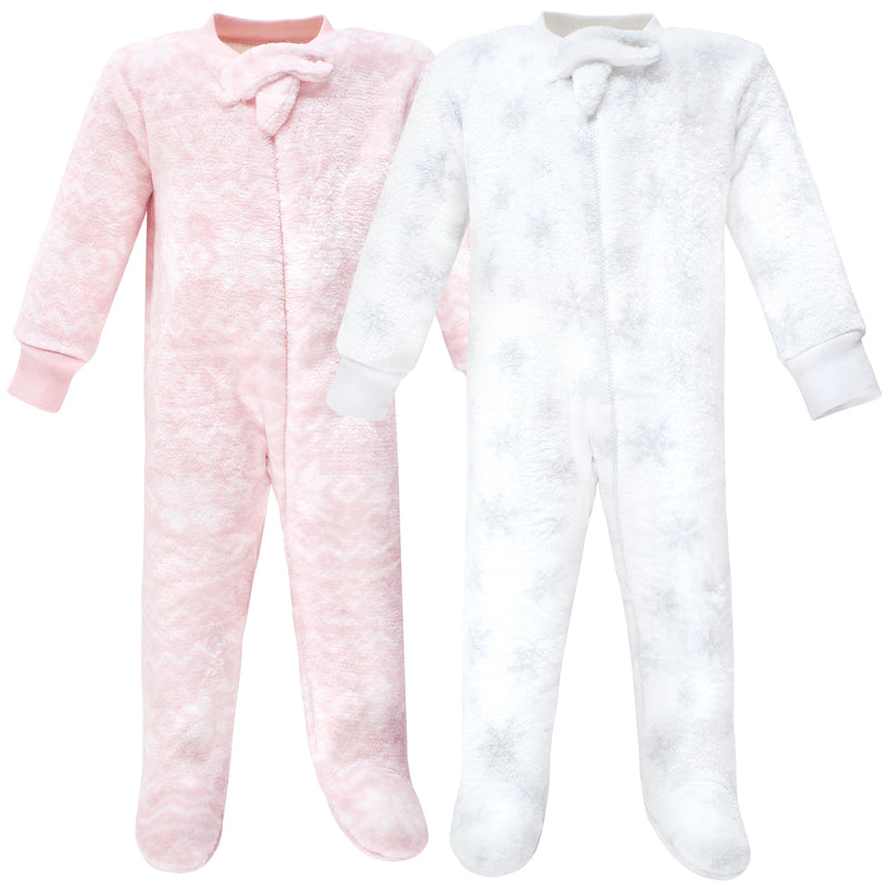 Hudson Baby Plush Sleep and Play, Snowflakes