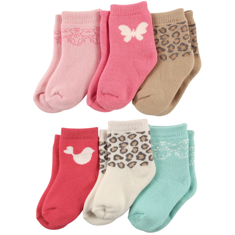 Luvable Friends Newborn and Baby Socks Set, Whimsical