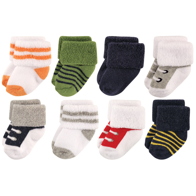 Luvable Friends Newborn and Baby Terry Socks, Athletic