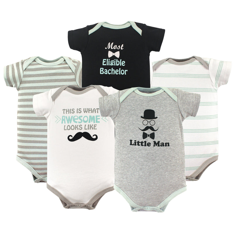 Luvable Friends Cotton Bodysuits, Little Man