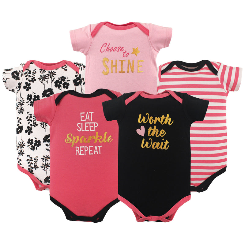 Luvable Friends Cotton Bodysuits, Sparkle