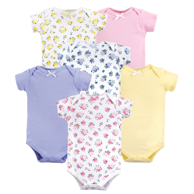 Luvable Friends Cotton Bodysuits, Floral