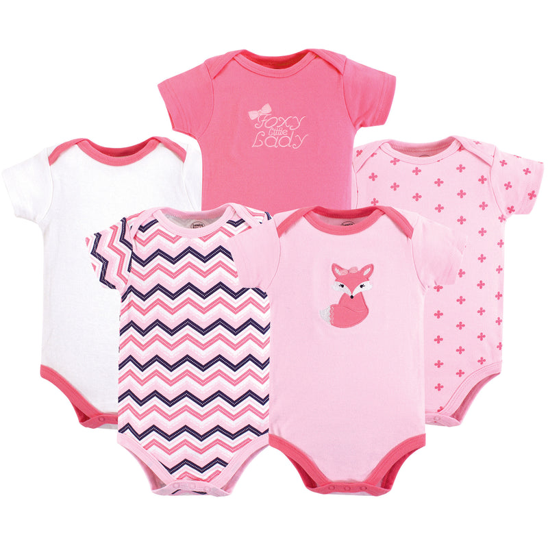 Luvable Friends Cotton Bodysuits, Foxy