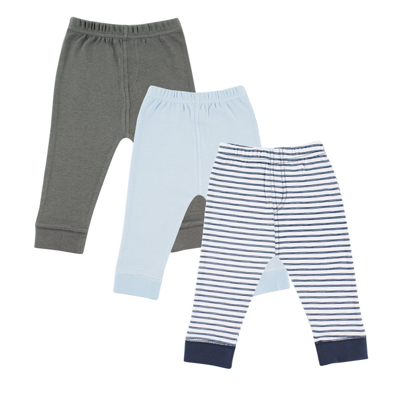 Luvable Friends Cotton Pants, Navy Stripe