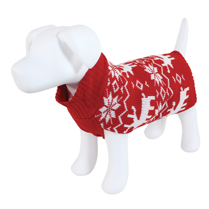 Luvable Friends Knit Pet Sweater, Fair Isle