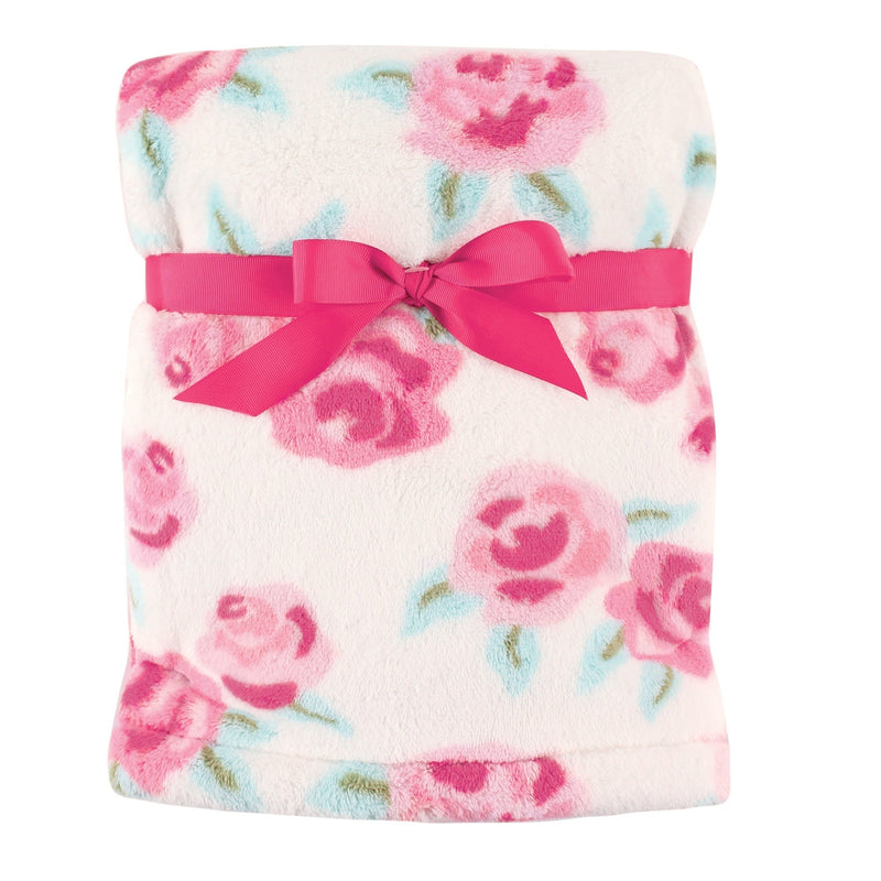 Hudson Baby Super Plush Blanket, Rose