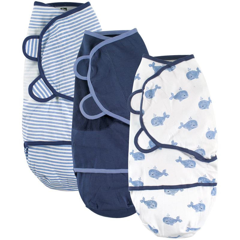 Hudson Baby Cotton Swaddle Wrap, Whale