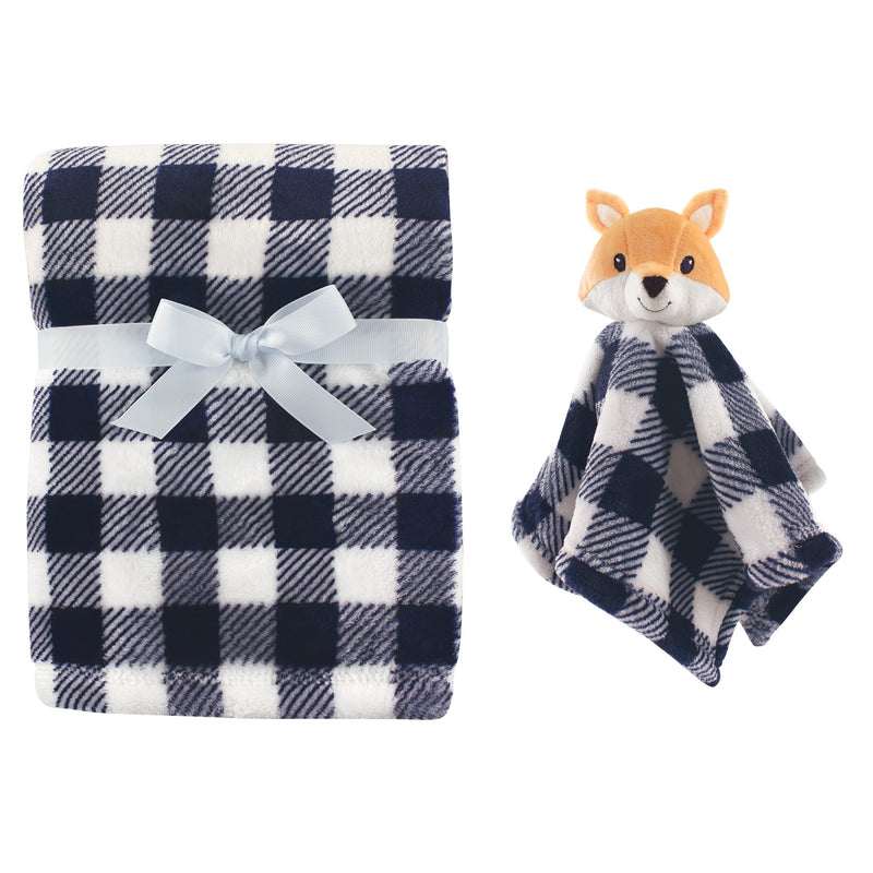 Hudson Baby Plush Blanket with Security Blanket, Boy Fox