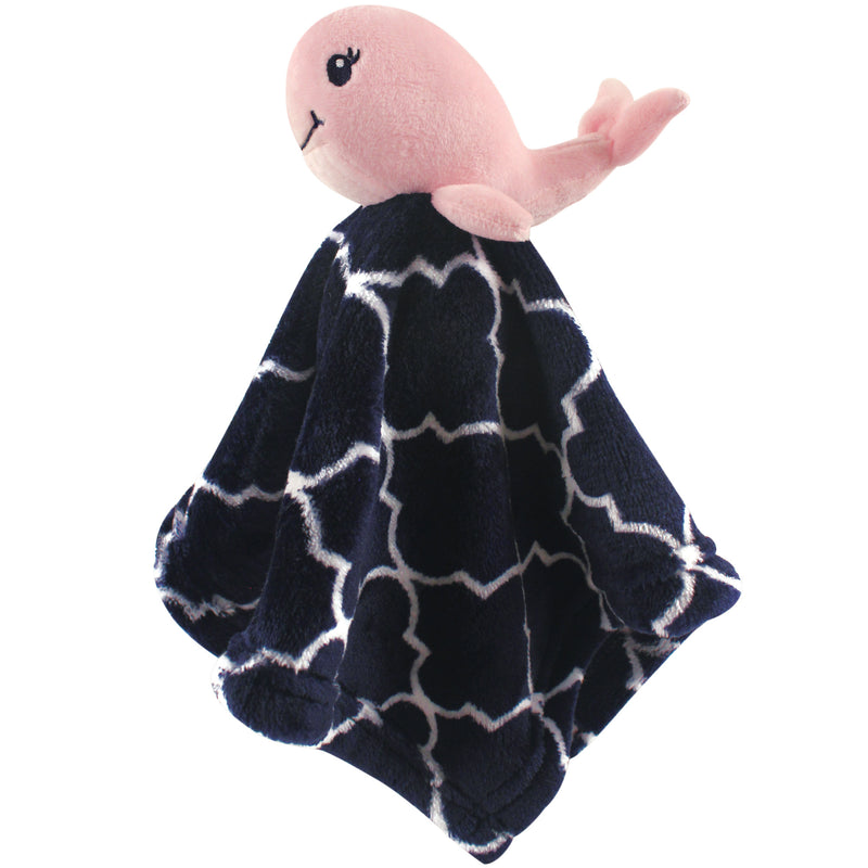 Hudson Baby Animal Face Security Blanket, Girl Whale