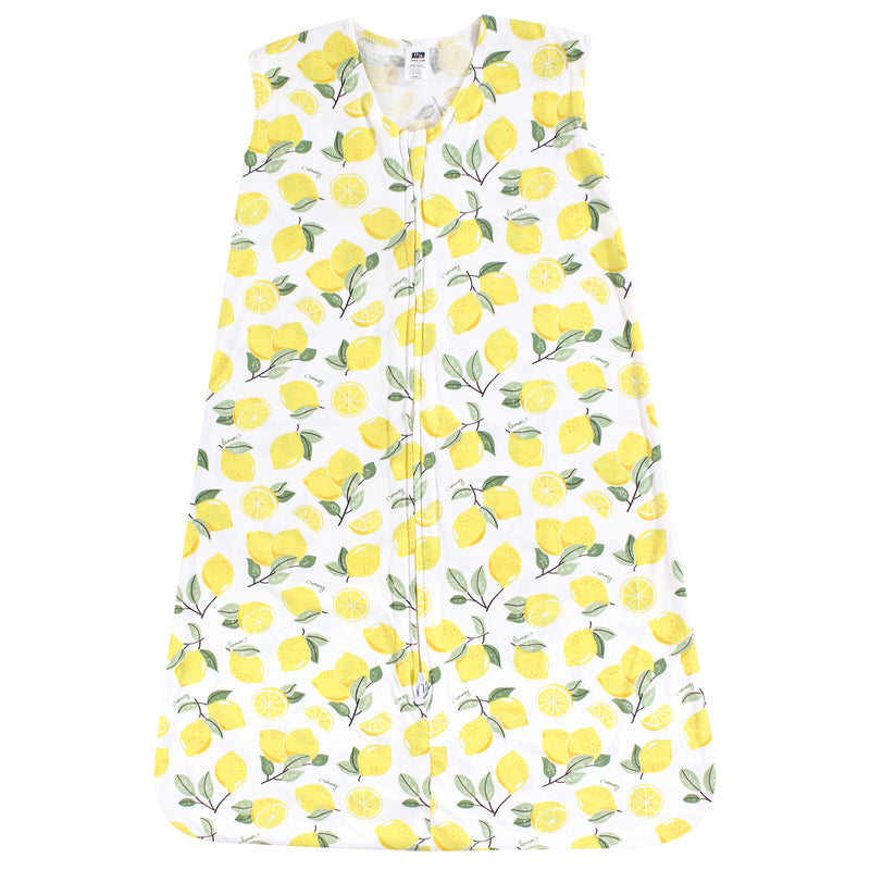 Hudson Baby Cotton Sleeveless Wearable Sleeping Bag, Sack, Blanket, Lemon