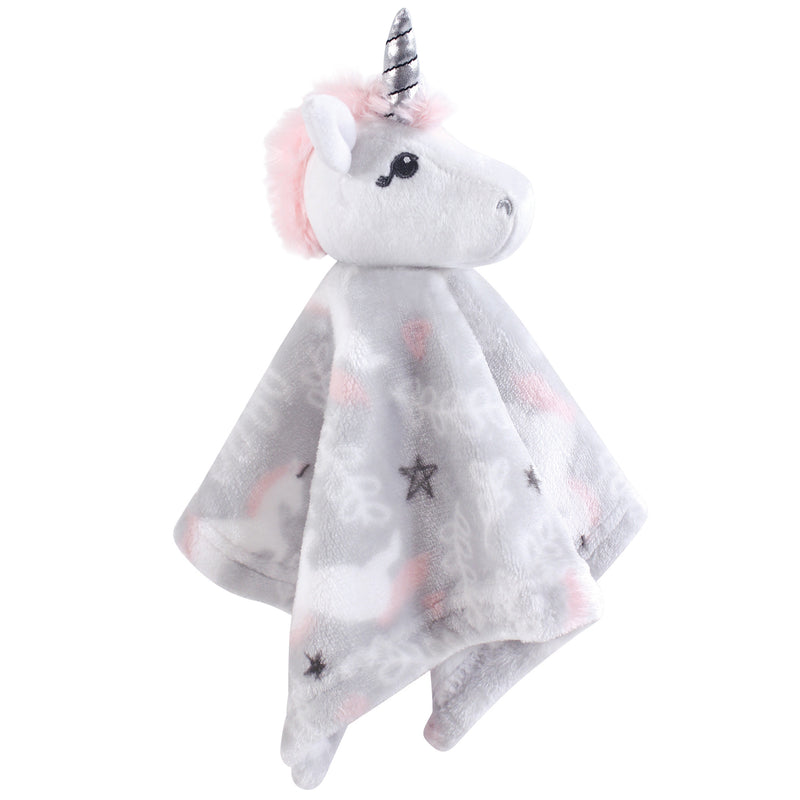 Hudson Baby Animal Face Security Blanket, Whimsical Unicorn
