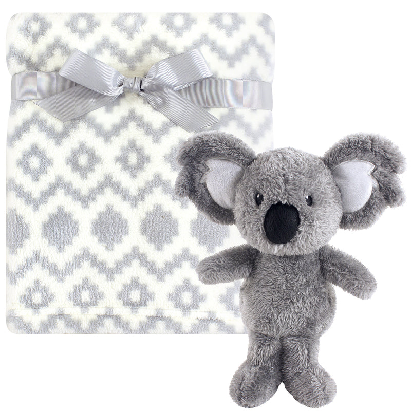 Hudson Baby Plush Blanket with Toy, Snuggly Koala