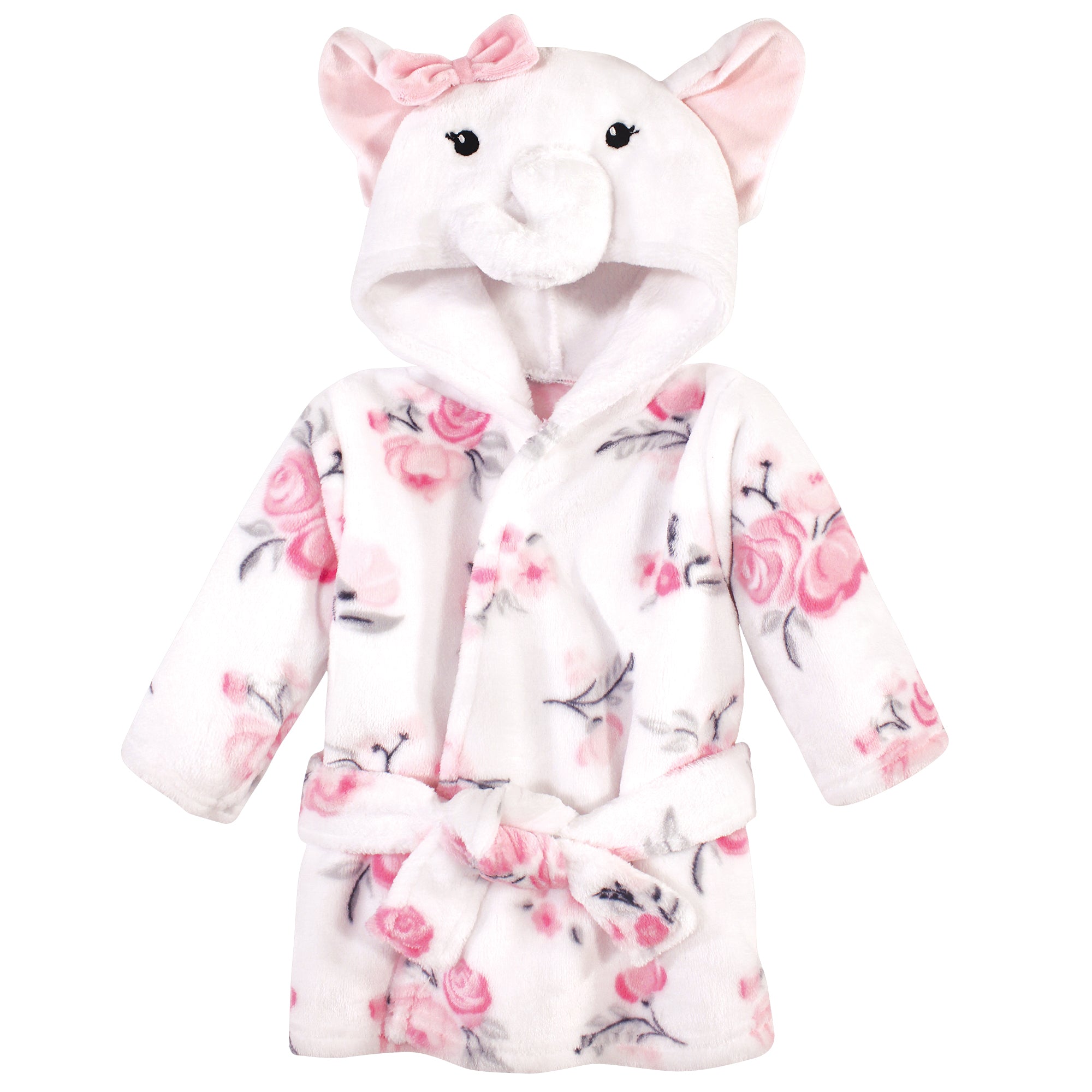 Hudson Baby Plush Animal Face Bathrobe, White Elephant – BabyVision Inc.