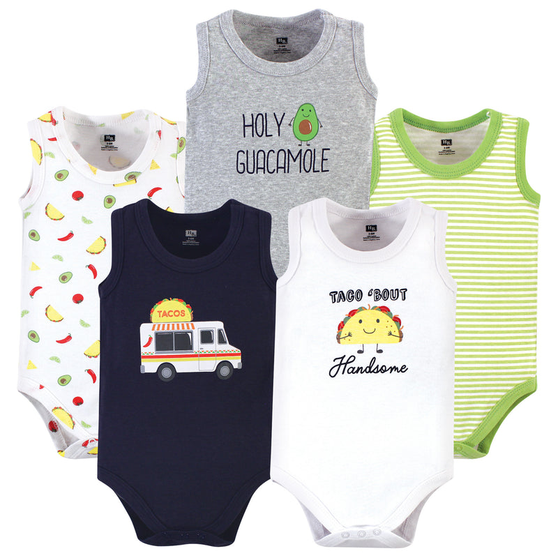 Hudson Baby Cotton Sleeveless Bodysuits, Taco Truck