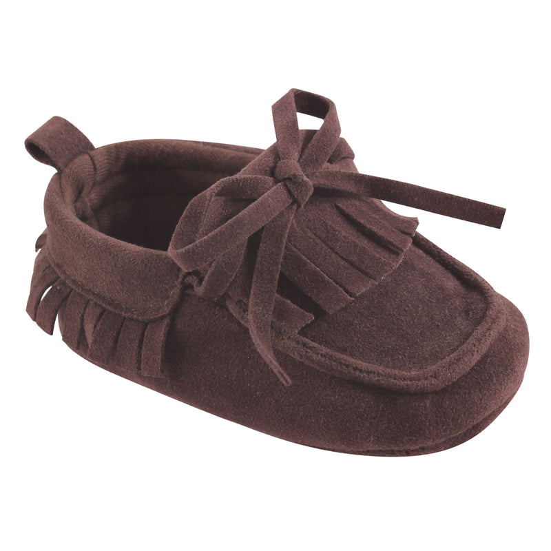 Hudson Baby Moccasin Shoes, Brown