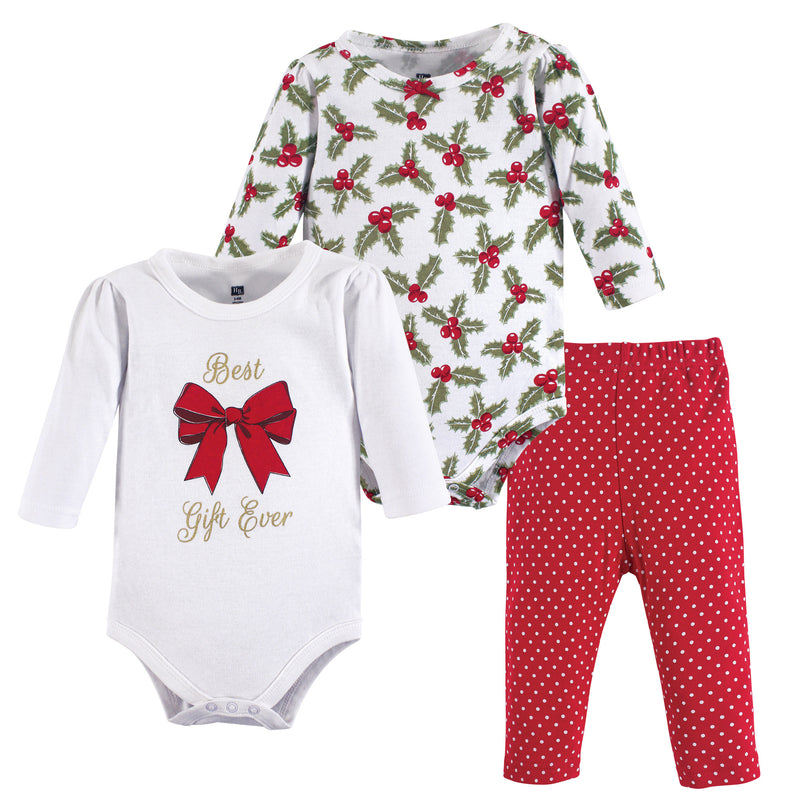 Hudson Baby Cotton Bodysuit and Pant Set, Best Gift