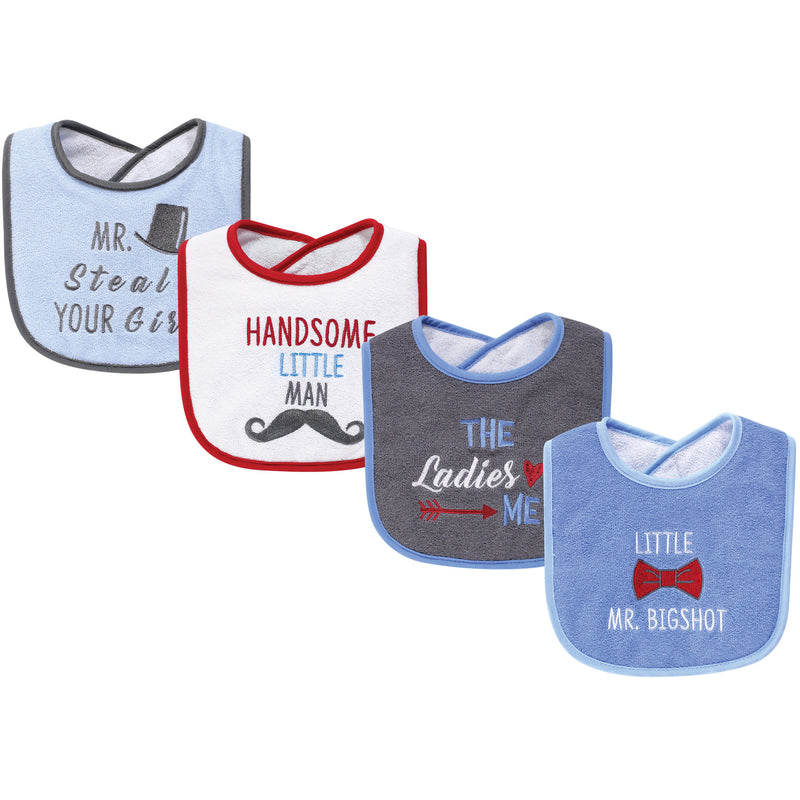 Hudson Baby Cotton Terry Drooler Bibs with Fiber Filling, The Ladies Love Me