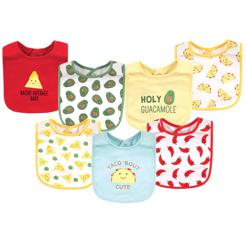 Hudson Baby Cotton Bibs, Tacos