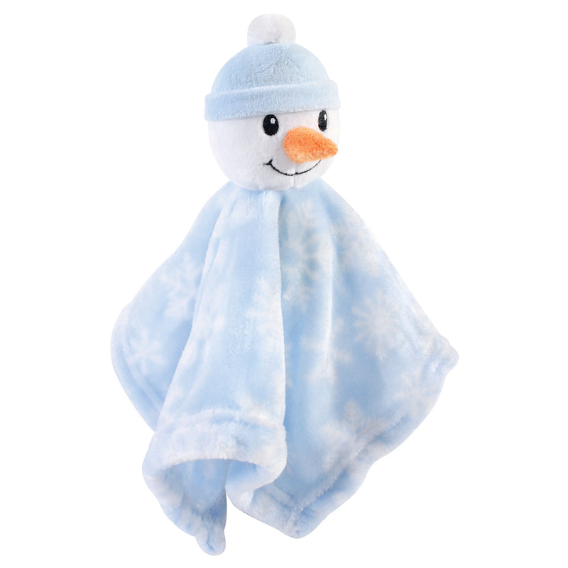 Hudson Baby Animal Face Security Blanket, Snowman