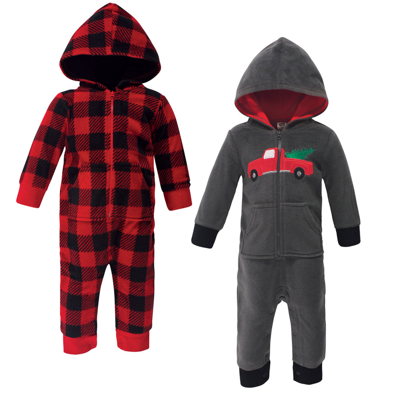 Hudson Baby Fleece Jumpsuits, Coveralls, and Playsuits, Christmas Tree Baby