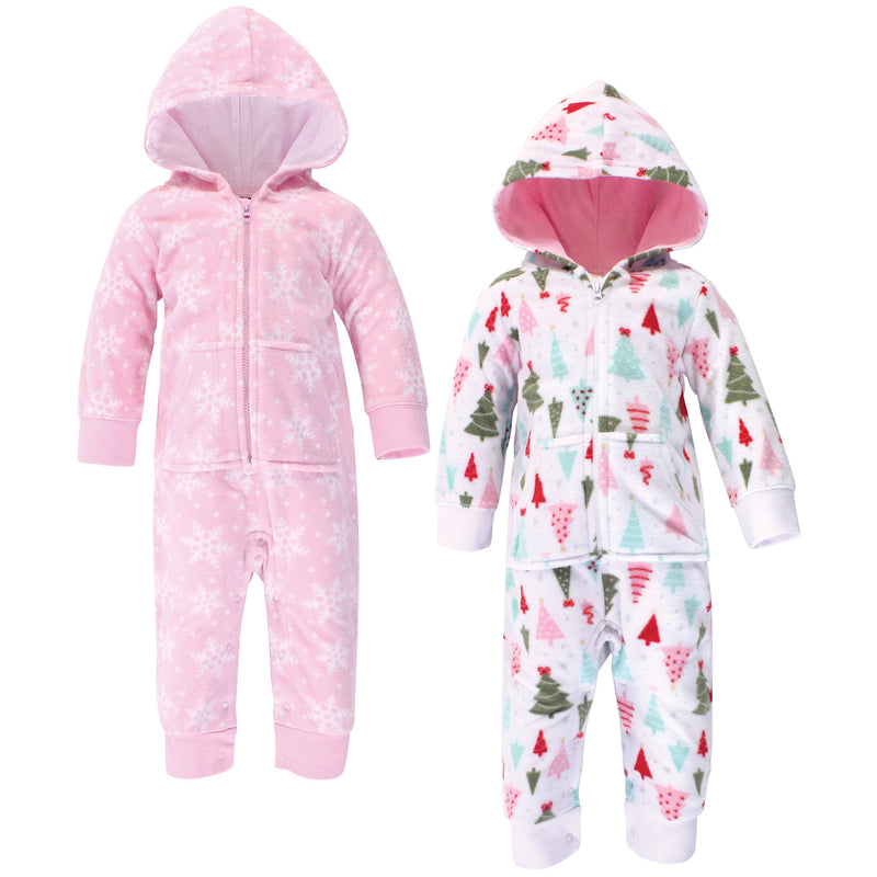 Hudson Baby Fleece Jumpsuits, Coveralls, and Playsuits, Sparkle Trees Baby